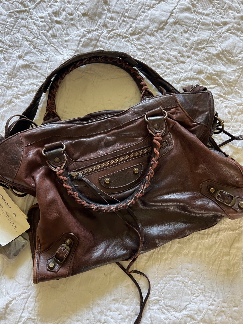 Balenciaga the City Leather Brown Shoulder Bag - Picture 8 of 17